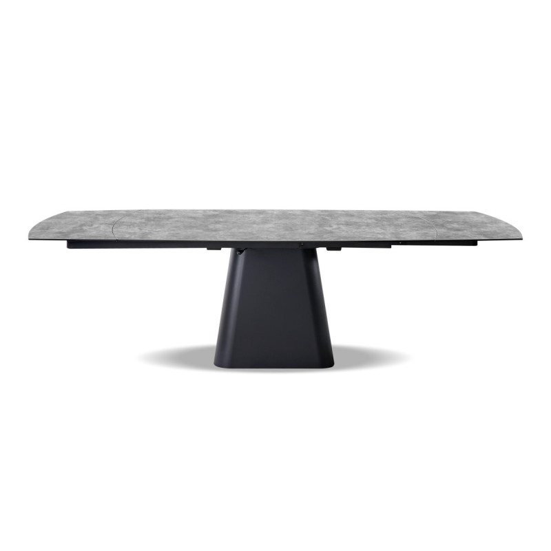 Tavolo Allungabile Jarrett 160/240x90x75 cm Grigio Lucido Design