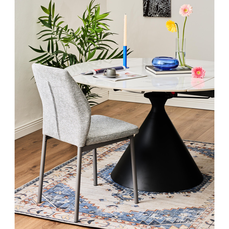 Tavolo Rotondo Allungabile Joplin 80/130x130x77,5 cm Design
