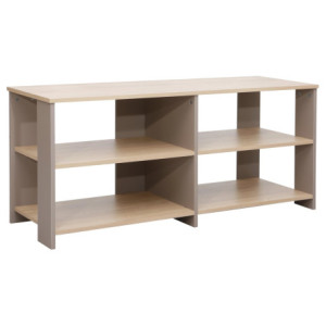 Porta TV Baez 120x40x54 cm Naturale e Tortora Design Moderno