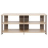 Porta TV Baez 120x40x54 cm Naturale e Tortora Design Moderno