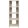 Libreria Baez 48x30x141 Cm Naturale E Tortora