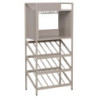 Cantinetta Grancru 51x30x108 cm Tortora Design Moderno