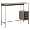 Banco Bar Grancru con 2 Sgabelli e Cantinetta Tortora Design