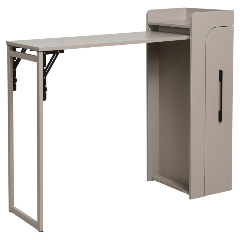 Banco Bar con Porta Bottiglie a Scomparsa 122x44,5x108 cm Design