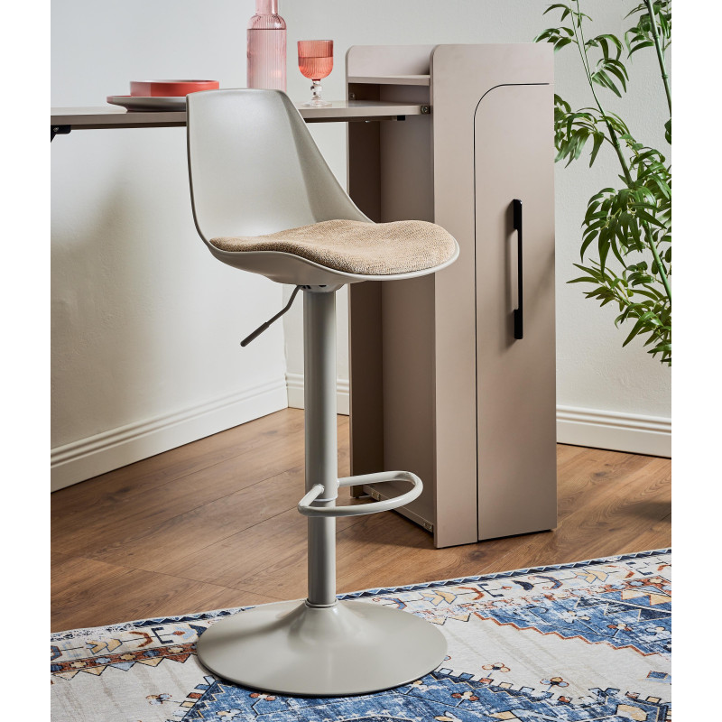 Banco Bar con Porta Bottiglie a Scomparsa 122x44,5x108 cm Design
