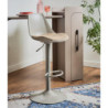 Banco Bar con Porta Bottiglie a Scomparsa 122x44,5x108 cm Design