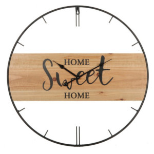 Orologio da Parete Sweet Ø60 cm Metallo e MDF Moderno