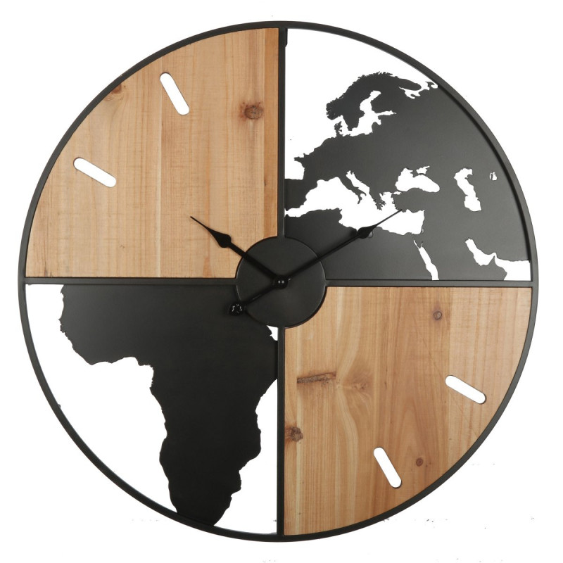 Orologio da Parete Half Ø67 cm Metallo e MDF Moderno