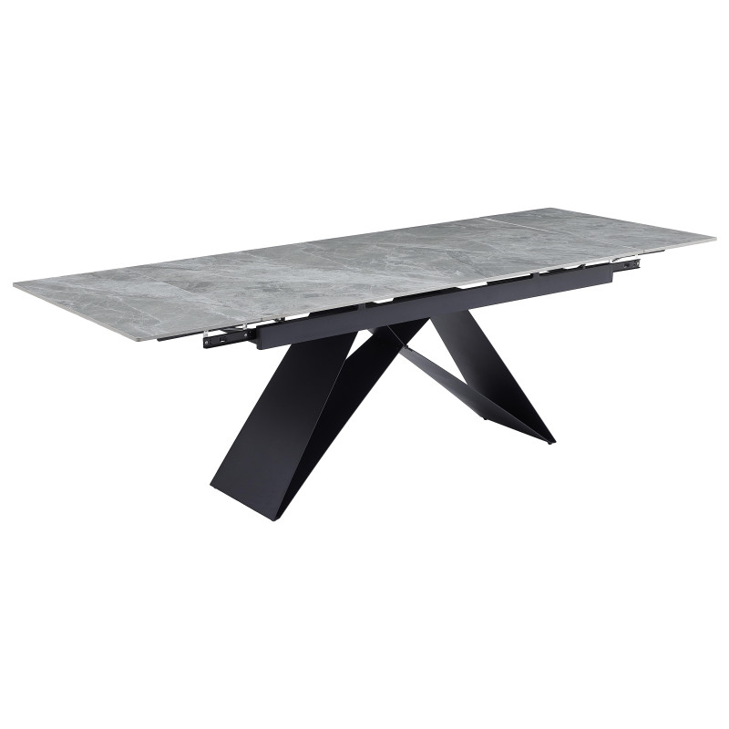 Tavolo Allungabile Darren Grigio Chiaro 160/240x90 cm Moderno