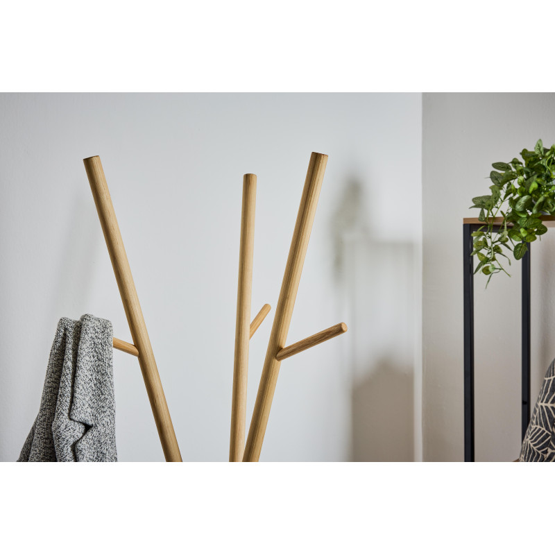 Appendiabiti Mikado 48x45x172 cm Nero Design Moderno