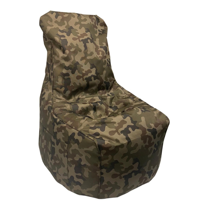 Poltrona Sacco Layla Verde Mimetico 65x65x95 cm in Nylon PVC