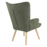 Poltrona Rijeka Verde 75x68x96 cm Gambe Legno Naturale