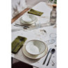 Tavolo Quincy 150x85x75 cm Top Ceramica Marrone Marmo