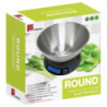 Bilancia Cucina 5kg Elettrica Round Black Compatta e Precisa