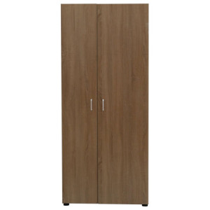 Armadio Multiuso 77x34x180 cm Quercia 2 Ante 5 Ripiani