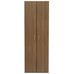 Armadio 2 Ante 4 Ripiani 60x34x180 cm Quercia Salvaspazio