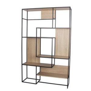 Libreria Chelsea Ripiani Sfalsati 120x32x189,5 cm Moderna