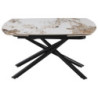 Tavolo Ryder 140/200x90x76 cm Top Ceramica Marrone Lucido