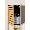 Mobiletto Linda 33x33x170 cm in Bamboo e MDF Alto e Versatile