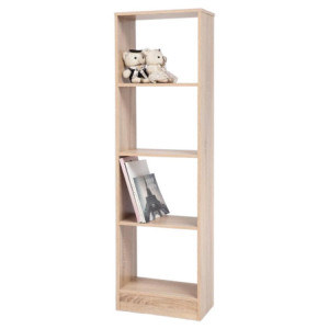 Libreria 4 Ripiani 40x24x137 cm Salvaspazio Moderna e Versatile