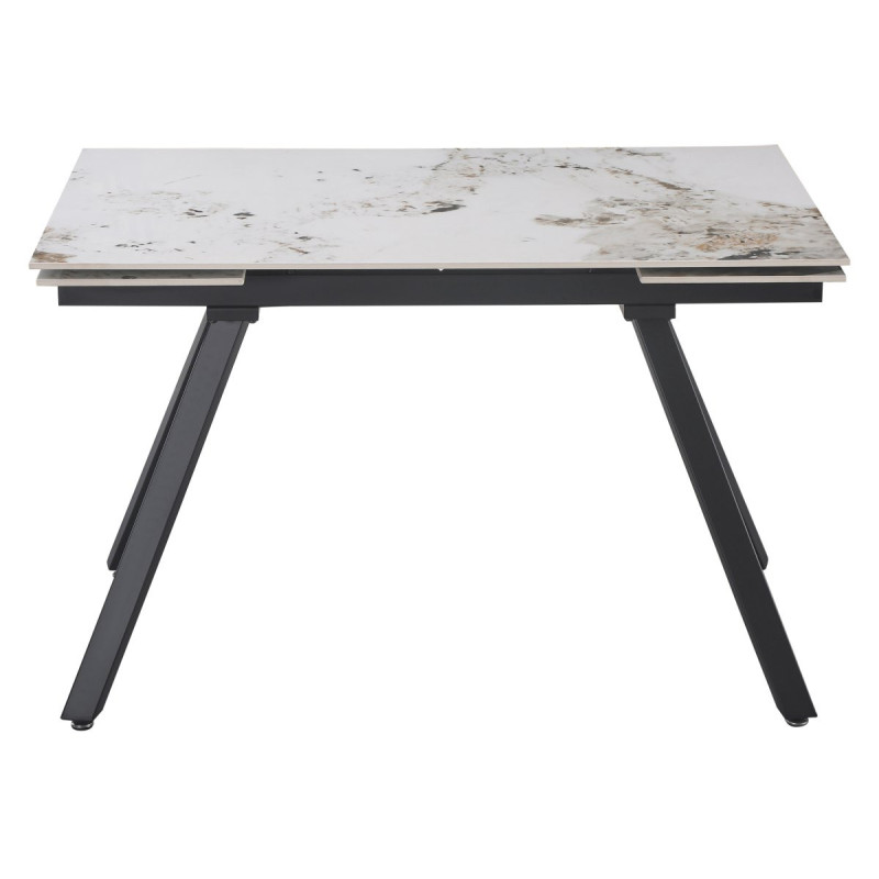 Tavolo Cooper 120/180x80x76 cm Ceramica Marrone Marmorizzato