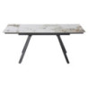 Tavolo Cooper 120/180x80x76 cm Ceramica Marrone Marmorizzato