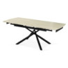 Tavolo Helsinki 140/200x90x76 cm Ceramica Travertino Opaco