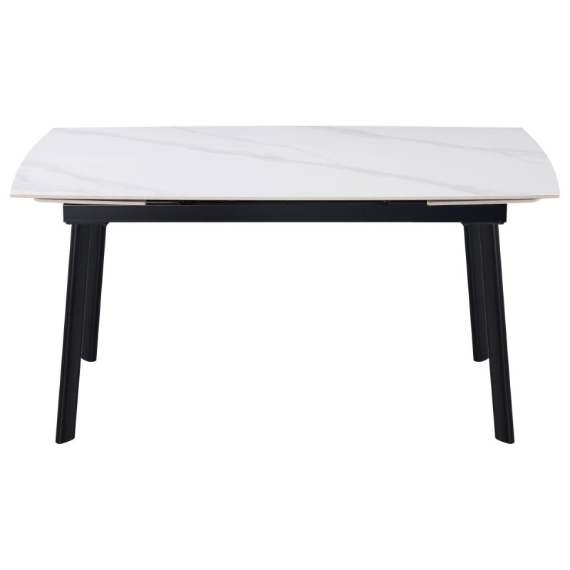 Tavolo Allungabile Quincy 150/210x85x75 cm Ceramica Bianco Marmo