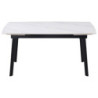 Tavolo Allungabile Quincy 150/210x85x75 cm Ceramica Bianco Marmo