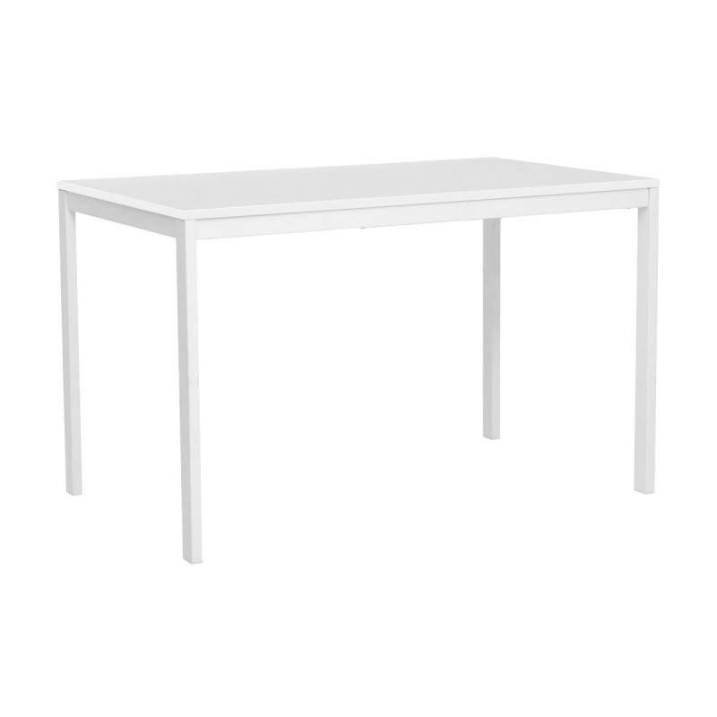 Tavolo Allungabile Mainz 120/160x74x75 cm Bianco Moderno