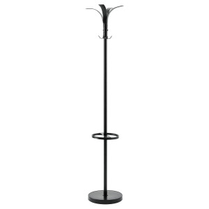 Appendiabiti Watson Metallo Nero 32x36x173 cm Moderno