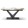 Tavolo Allungabile Oliver 160/200x90x75 cm Ceramica Marrone