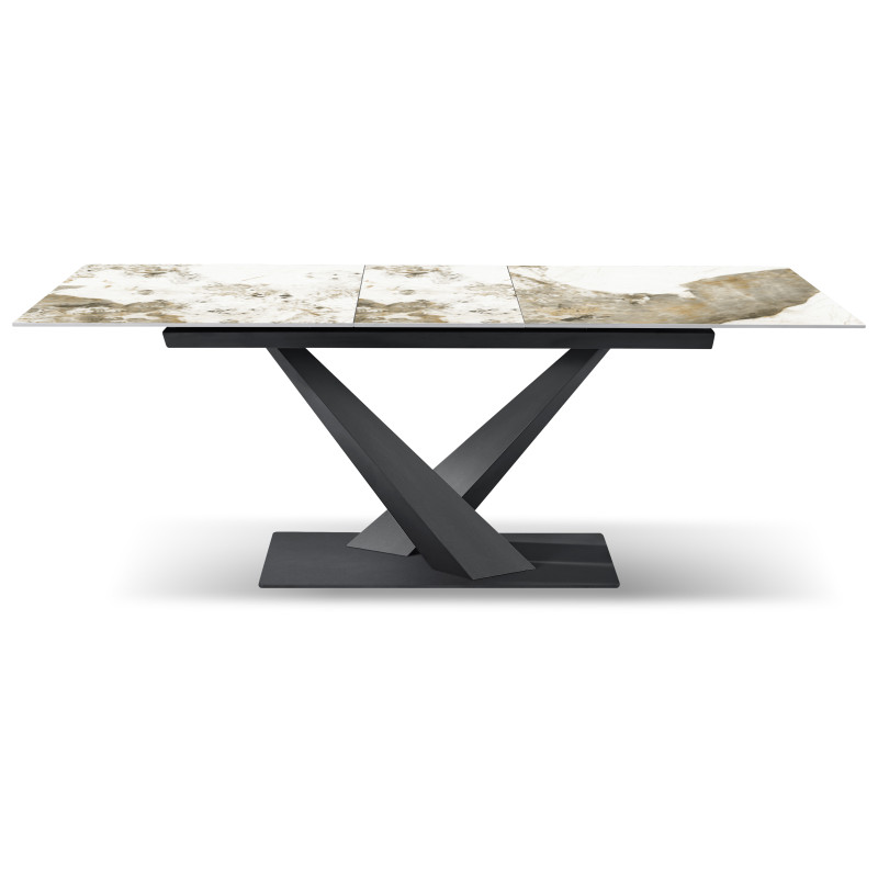 Tavolo Allungabile Oliver 160/200x90x75 cm Ceramica Marrone
