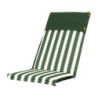 Set di 6 Cuscini Schienale Alto Riga Verde Comodi e Resistenti