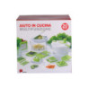 Set 6 Confezioni 20 Pezzi Aiuto Cucina Bianco Verde Acciaio