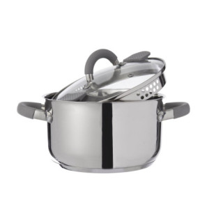 Set di 4 Scolatutto 20 cm Inox 18/10 Professionali e Resistenti