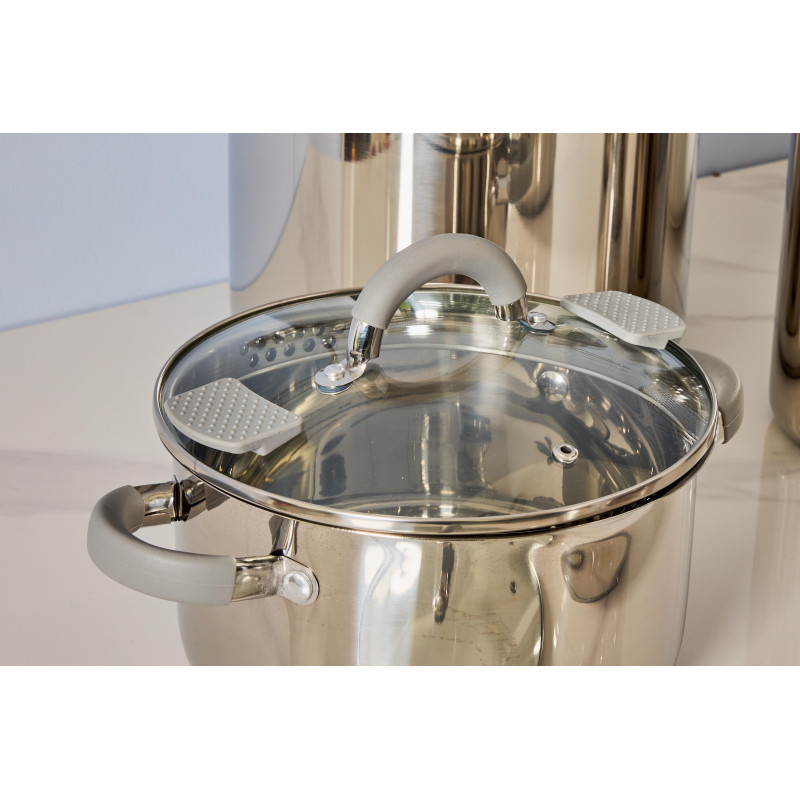 Set di 4 Scolatutto 20 cm Inox 18/10 Professionali e Resistenti