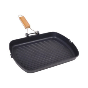 Set di 6 Bistecchiere 26x36 cm Zephyr Manico Pieghevole