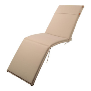 Set di 4 Cuscini per Sdraio Tortora 160x50x5 cm Comfort Relax