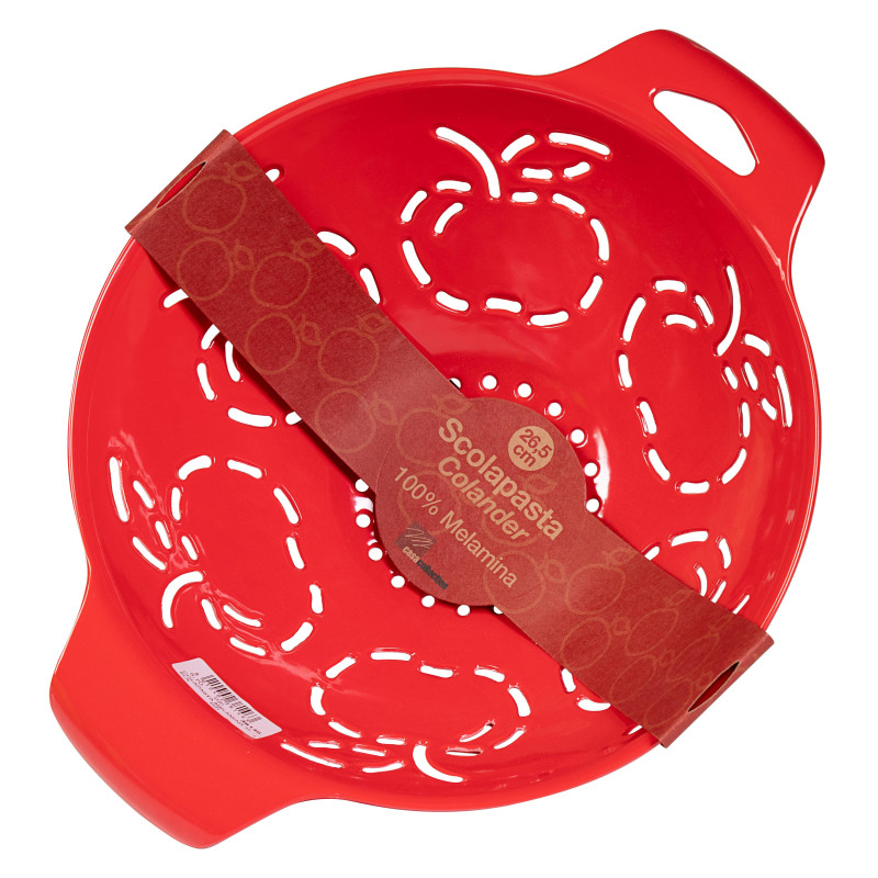 Set di 6 Colapasta Melamina Mela Pratici e Resistenti