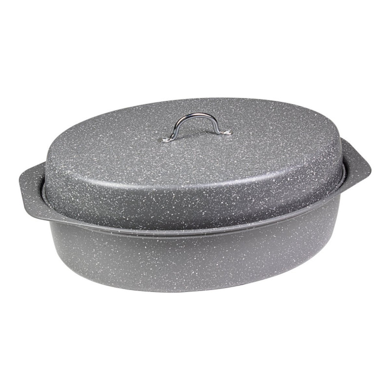 Set di 4 Casseruole Ovale Carbon Steel 40x28x15 cm Resistenti