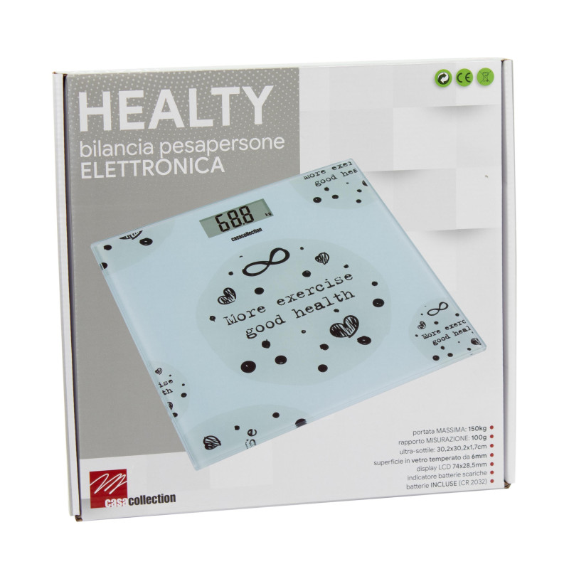 Set di 6 Bilance Pesapersone Elettronica Healthy 180kg Precise