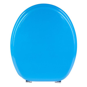 Set di 5 Assi WC MDF Azzurro Resistenti e Facili da Pulire