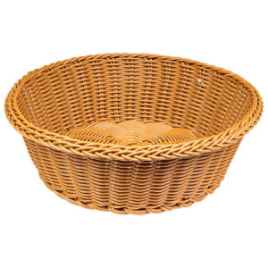 Set di 6 Cestini PP Rotondo 27 cm Marrone Pratici e Versatili