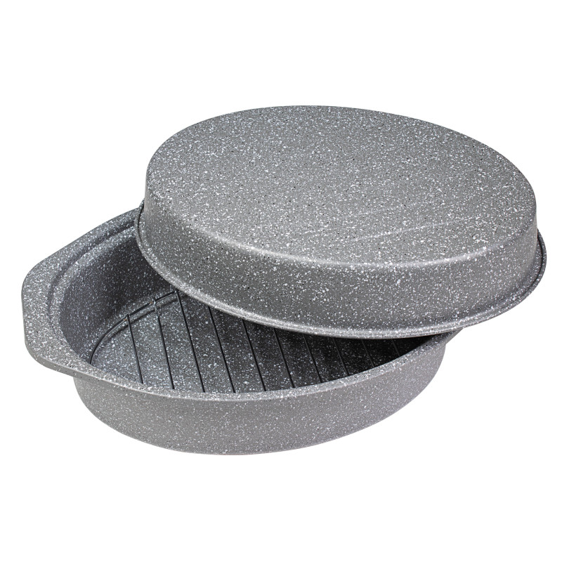 Set di 6 Confezioni 3 Pezzi Casseruola Ovale Carbon Steel