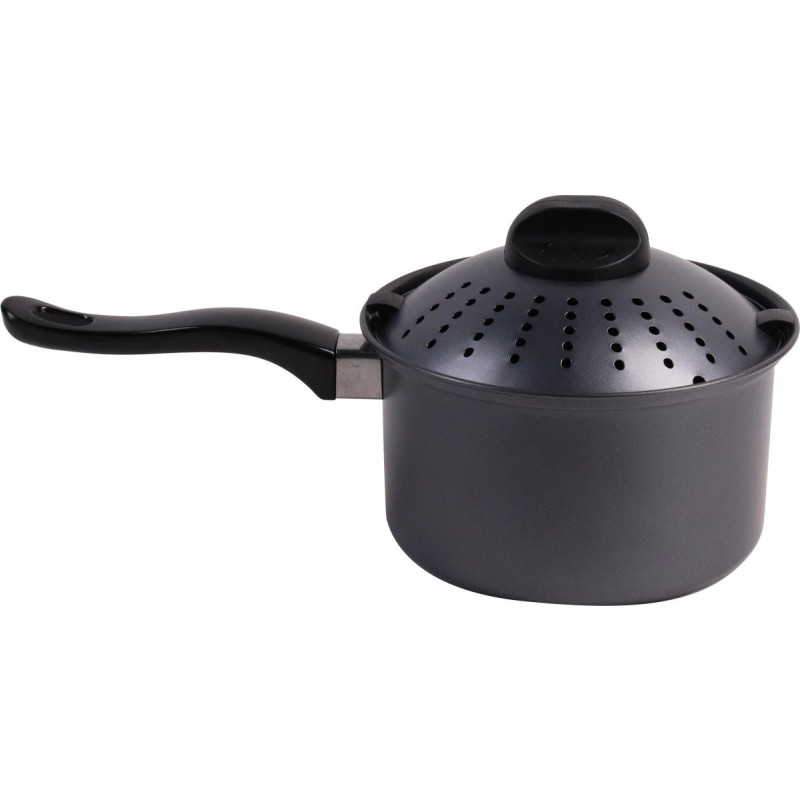 Set di 6 Casseruole 1 Manico Cuoci Scola Ø18 cm Carbon Steel
