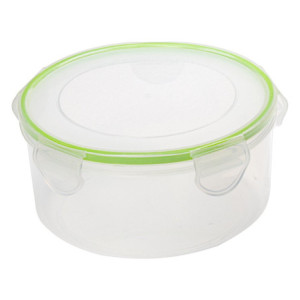 Set di 6 Contenitori Tondi Plastica 17,6 cm 1,5 Lt Pratici e Igienici