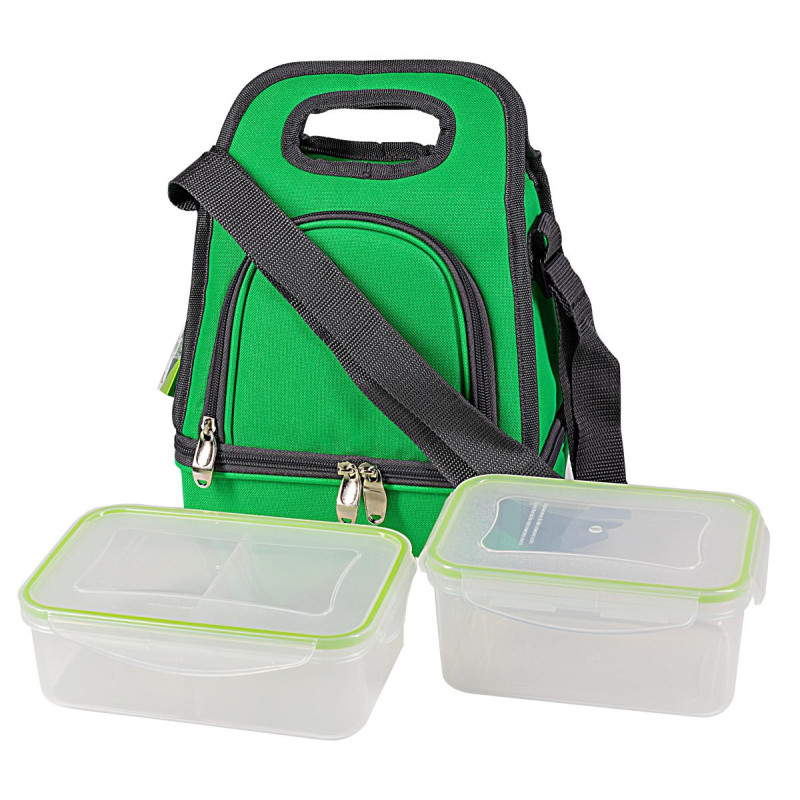 Set di 6 Confezioni Borsa Frigo e Lunch Box Pratici e Colorati