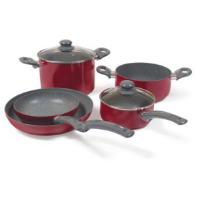 Set di 2 Batterie 7 Pezzi Galactica per Cucina Completa e Moderna
