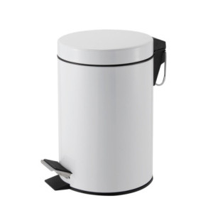 Set di 6 Porta Rifiuti Bianco 3 Lt Compatti per Cucina e Bagno